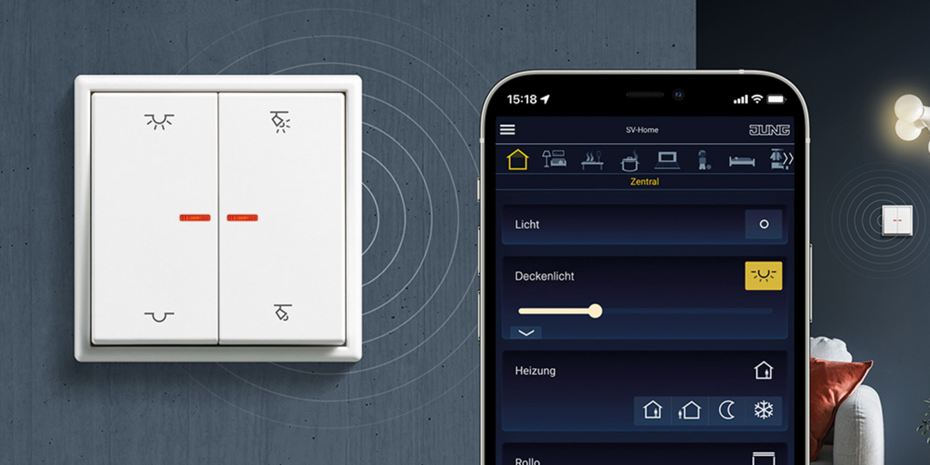 KNX RF Taster bei Elektrotechnik Reinhold GmbH in Gersdorf